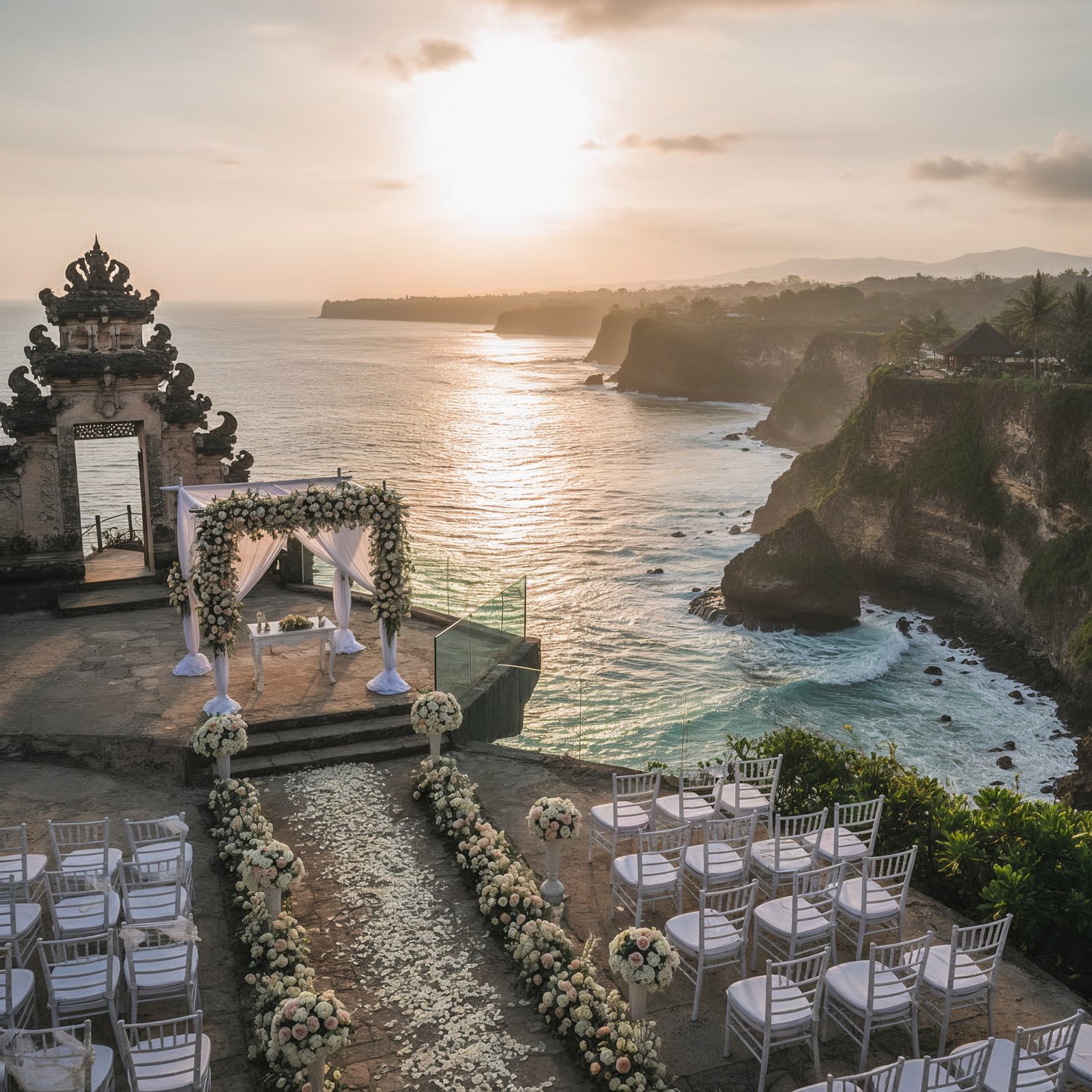 cliffside venue Bali Indonesia wedding